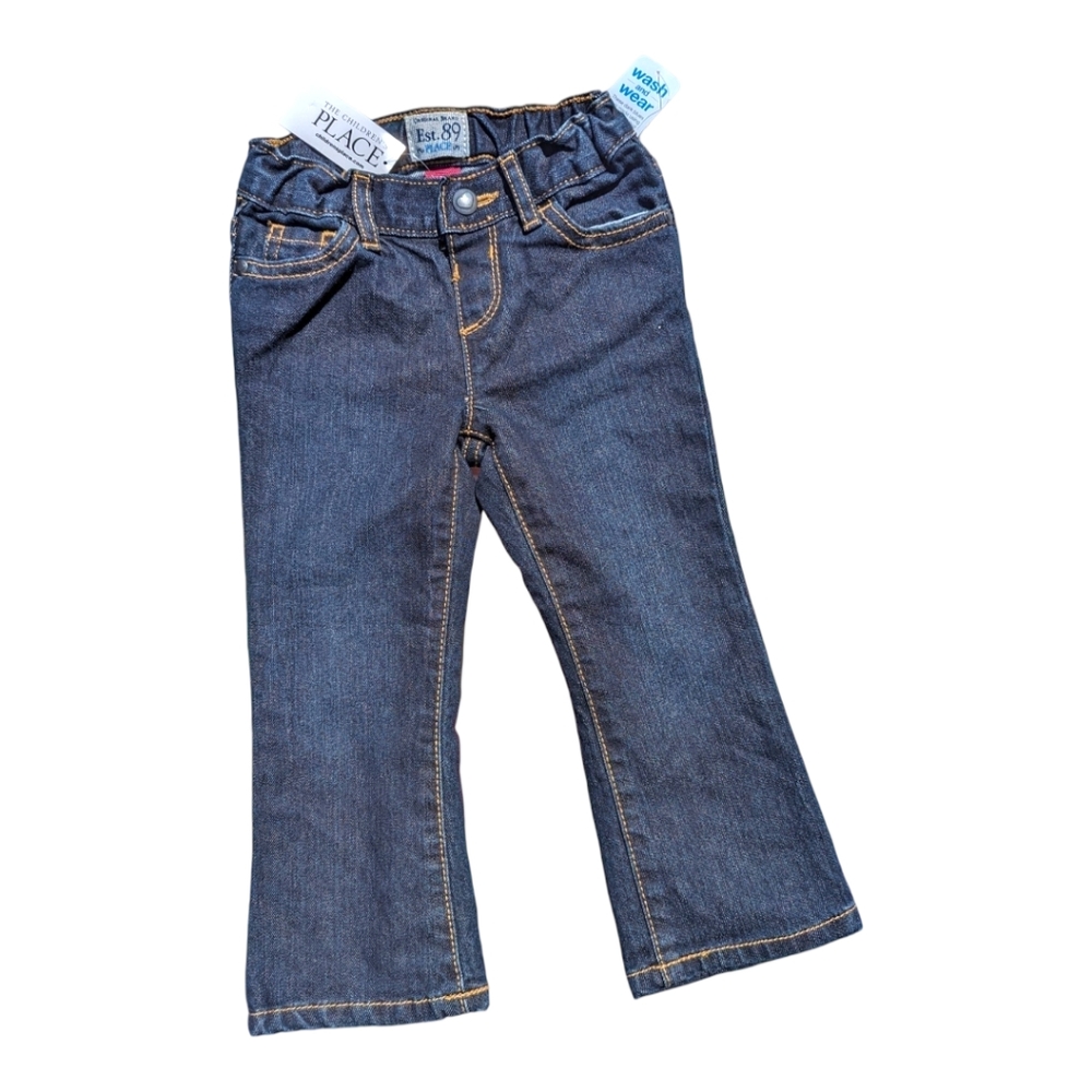 The Children's Place Girls EZ-Fit Bootcut Blue Jean